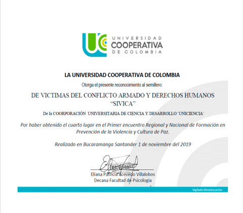 Participación semillero SIVICA