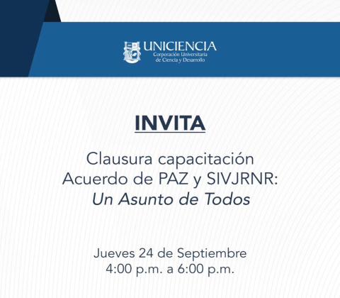 Cierre capacitación acuerdo de paz y SIVJRNR: “un asunto de todos”